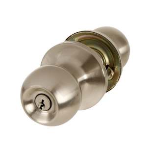 Regina Keyed Entry Door Knob Satin Nickel