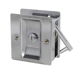 Bathroom Pocket Door Pull Satin Chrome