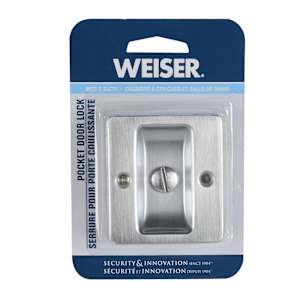 Bathroom Pocket Door Pull Satin Chrome