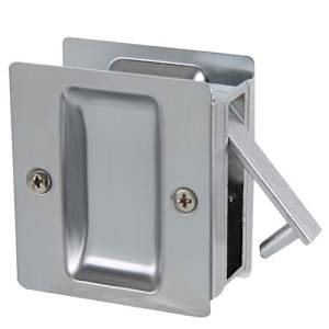 Passage Pocket Door Pull Satin Chrome