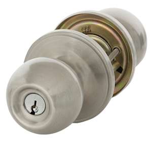 Corona Keyed Entry Door Knob &Deadbolt Set Stainless Steel