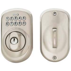 Plymouth Digital Keypad Electronic Door Lock Satin Nickel