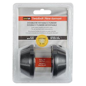 Double Deadbolt Lock Black