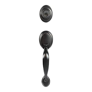 Kingsway Entry Key Handleset Door Venetian Bronze