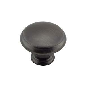 Bouton d'armoire en métal Estérel nickel antique 30 mm