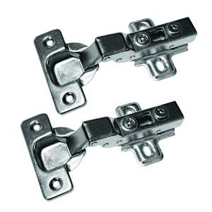 Integra Slow Closing Half Overlay Hinges 110° Nickel Pkg/2