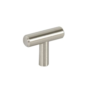 Bouton d'armoire en métal Washington nickel brossé 40 mm