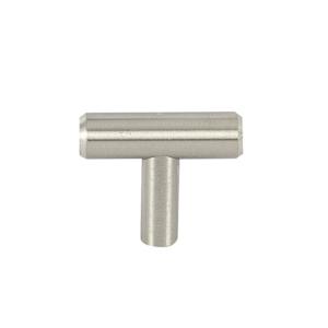 Bouton d'armoire en métal Washington nickel brossé 40 mm