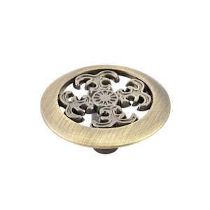 Marseille Metal Cabinet Knob Antique English 38 mm