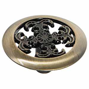 Marseille Metal Cabinet Knob Antique English 38 mm
