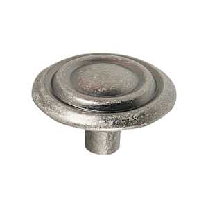 Provence Metal Cabinet Knob Pewter  33 mm