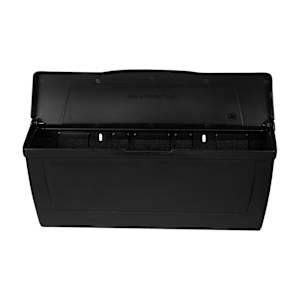 Moulded Plastic Mailbox Black