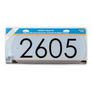 Frosted Acrylic RectangularAddress Plaque Clear