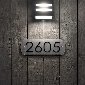 Frosted Acrylic RectangularAddress Plaque Clear