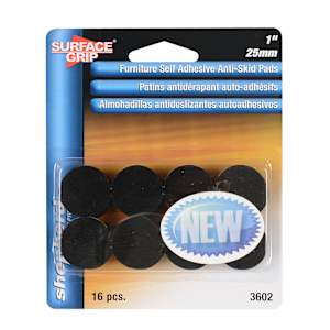Surface Grip Non-Slip Pads 1 in. Pkg/16