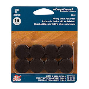 Patins de feutre 1 po FeltGard Pqt/16
