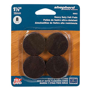 Felt Gard Felt Pads 1 1/2 in. Pkg/8