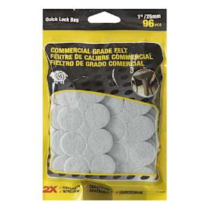 Patins de feutre commercial 1 po Pqt/96