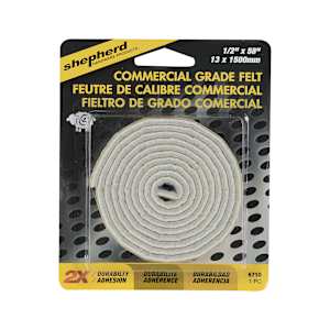Bande de feutre commercial 1/2 po x 58 po