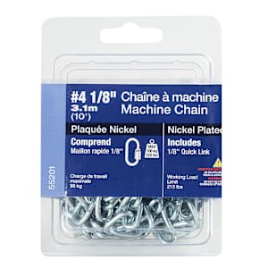Machine Chain 1/8 in. x 10 ft.