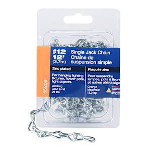Chaîne de suspension simple Jack n° 12 x 12 pi