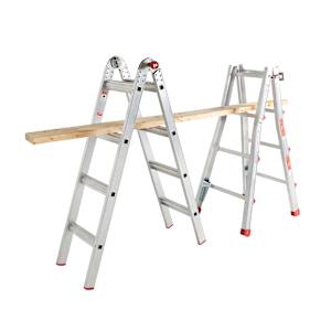 NEKTRA Multi-Purpose Aluminum Ladder 17 ft. Grade 1