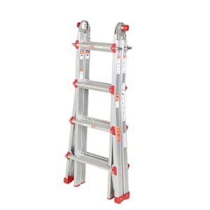 NEKTRA Multi-Purpose Aluminum Ladder 17 ft. Grade 1