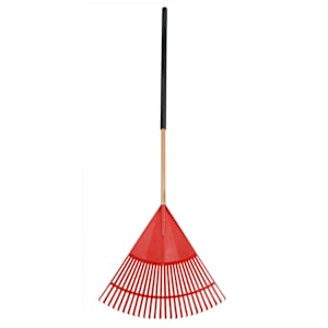 Balai à feuilles en polyéthylène avec manche en bois 23 po GARANT