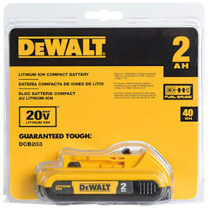 DEWALT Compact 20 V Max Premium Lithium-Ion Battery  2.0 Ah