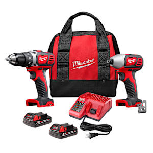 Ensemble de perceuse et tournevis à chocs 18 V lithium-ion MILWAUKEE