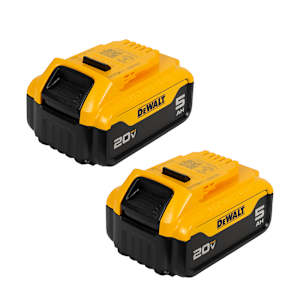 Batteries 20 V Max lithium-ion 5,0 Ah Pqt/2 DEWALT