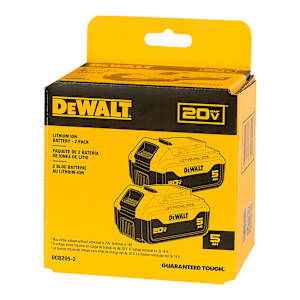 Batteries 20 V Max lithium-ion 5,0 Ah Pqt/2 DEWALT