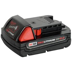 MILWAUKEE Battery REDLITHIUM M18, 18 V 2.0 Ah
