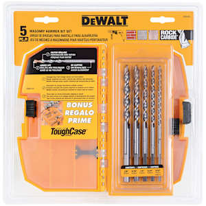 DEWALT 5-Pc. Masonry Hammer Bit Set