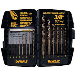 Ensemble de 14 mèches enduites de cobalt DEWALT