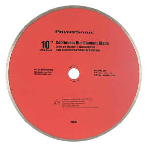 Diamond Saw Blade 10 in. Continuous Rim