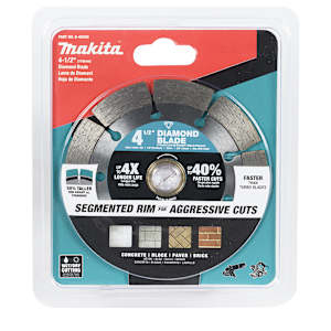 MAKITA Grinder Diamond Blade 4 1/2 in. Segmented Rim