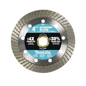 MAKITA Grinder Diamond Blade 4 1/2 in. Turbo Rim