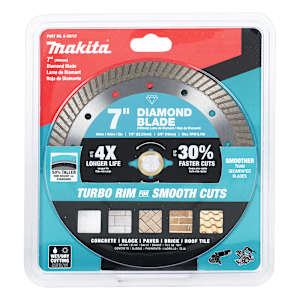 MAKITA Diamond Saw Blade 7 in. Turbo Rim
