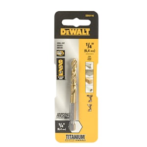 DEWALT Impact Ready Titanium Drill Bit 1/4 in.