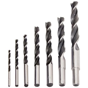 7-Pc Brad Point Drill Bit Set