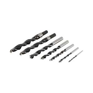 7-Pc Brad Point Drill Bit Set