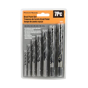 7-Pc Brad Point Drill Bit Set