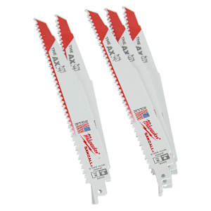 MILWAUKEE Wood Reciprocating Saw Blades 9 in. / 5 TPI Pkg/5