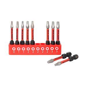 WULKEN 10-Pc Bit Set 2 in. Square