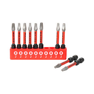 WULKEN 10-Pc Bit Set 2 in. Square