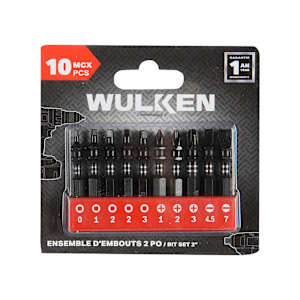 WULKEN Screwdriver Bit Set(10 Pieces)
