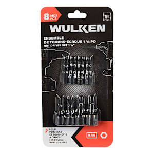 Ensemble de 8 tourne-écrous 1 1/2 po WULKEN