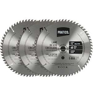 Finishing Circular Saw Blades 12 in. (60 Teeth) Pkg/3