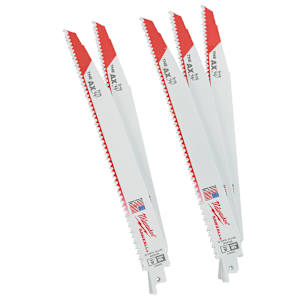 Lames de scie alternative 12 po / 5 dents pour le bois Pqt/5 MILWAUKEE